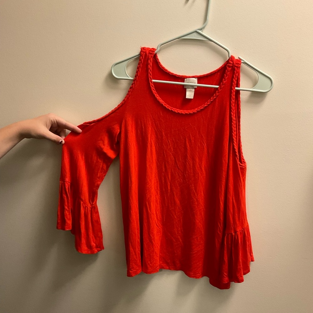 Chicos open shoulder top